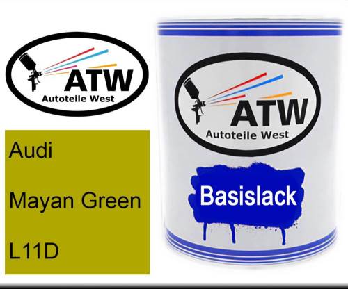 Audi, Mayan Green, L11D: 1L Lackdose, von ATW Autoteile West.